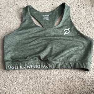 Peloton sports bra green Large